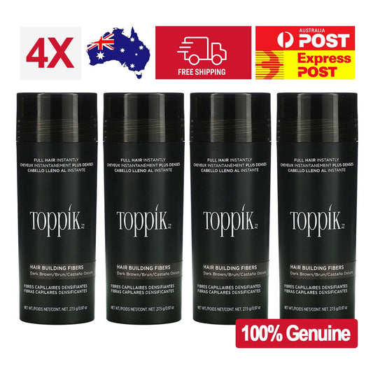 4X Toppik Hair Loss Building Fibers Alopecia Keratin Thicker Concealer Line Dark Brown