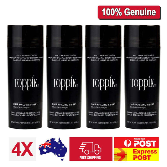 4X Toppik Hair Loss Building Fibers Alopecia Keratin Thicker Concealer Line Black