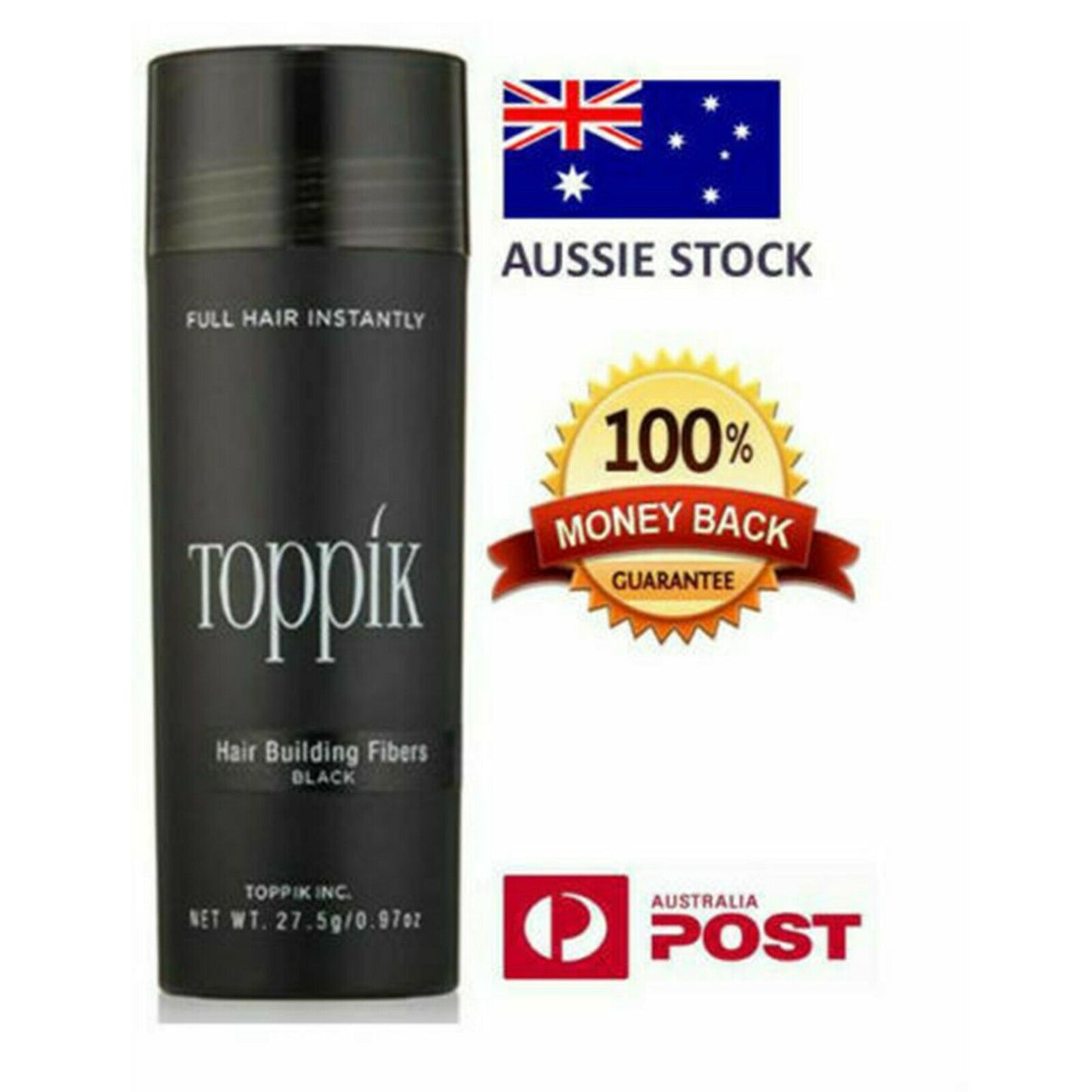 AU Genuine Toppik Hair Loss Building Hair Fibers 27.5g Keratin Fiber Concealer